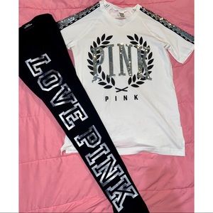 ‼️SOLD‼️PINK Victoria Secret set BLING